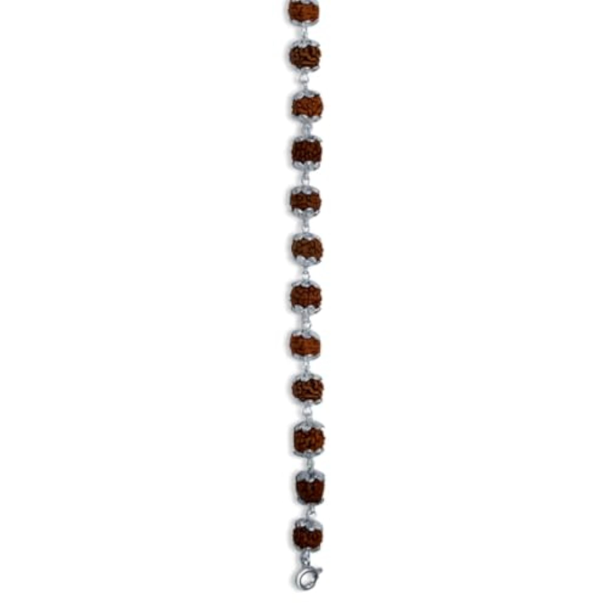 Men's Pure 925 Sterling Silver Rudra Shakti Bracelet, Gift for Him